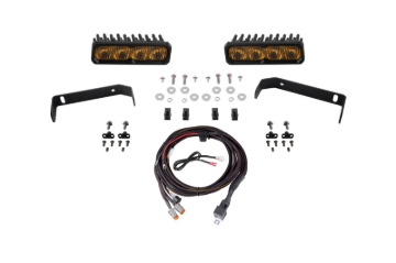 Picture of Diode Dynamics 2019-2021 Ford Ranger SS6 Sport LED Kit Yellow Fog 3000K