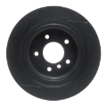 Picture of R1 95-02 BMW M3 Rear Left Slotted Black Brake Rotor