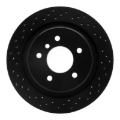 Picture of R1 95-02 BMW M3 Rear Right Drilled Black Brake Rotor