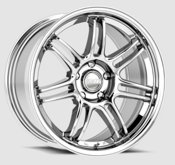 Picture of Kansei K17X Seven 18x9in / 5x114.3 BP / 22mm Offset / 73.1mm Bore - Chrome