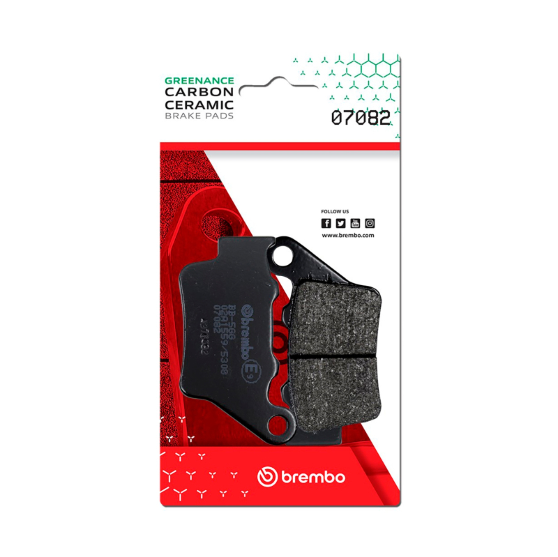 Picture of Brembo 19-25 BMW C400GT/18-23 C400X/22-25 CE 04 Carbon Ceramic Brake Pad - Rear Left/Right