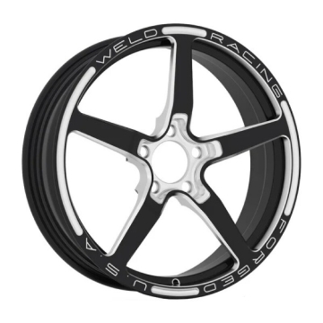 Picture of Weld Alumastar 1-Piece 18x6 / 5x120 BP / 3.2in BS Gloss Black Milled Wheel