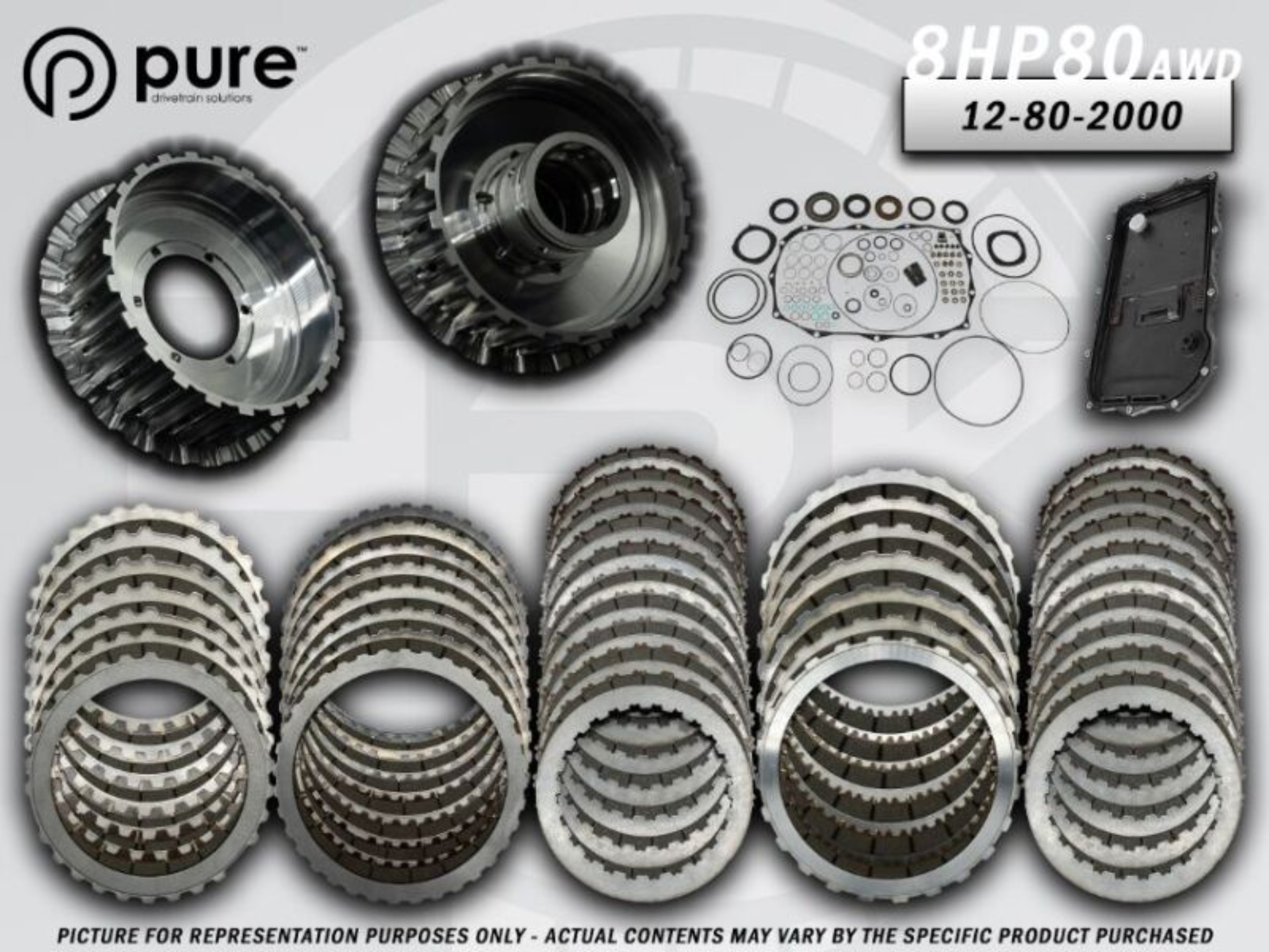 Picture of Pure Drivetrain 8HP80 High Performance Transmission Hard Parts Kit - AWD - Stage 2