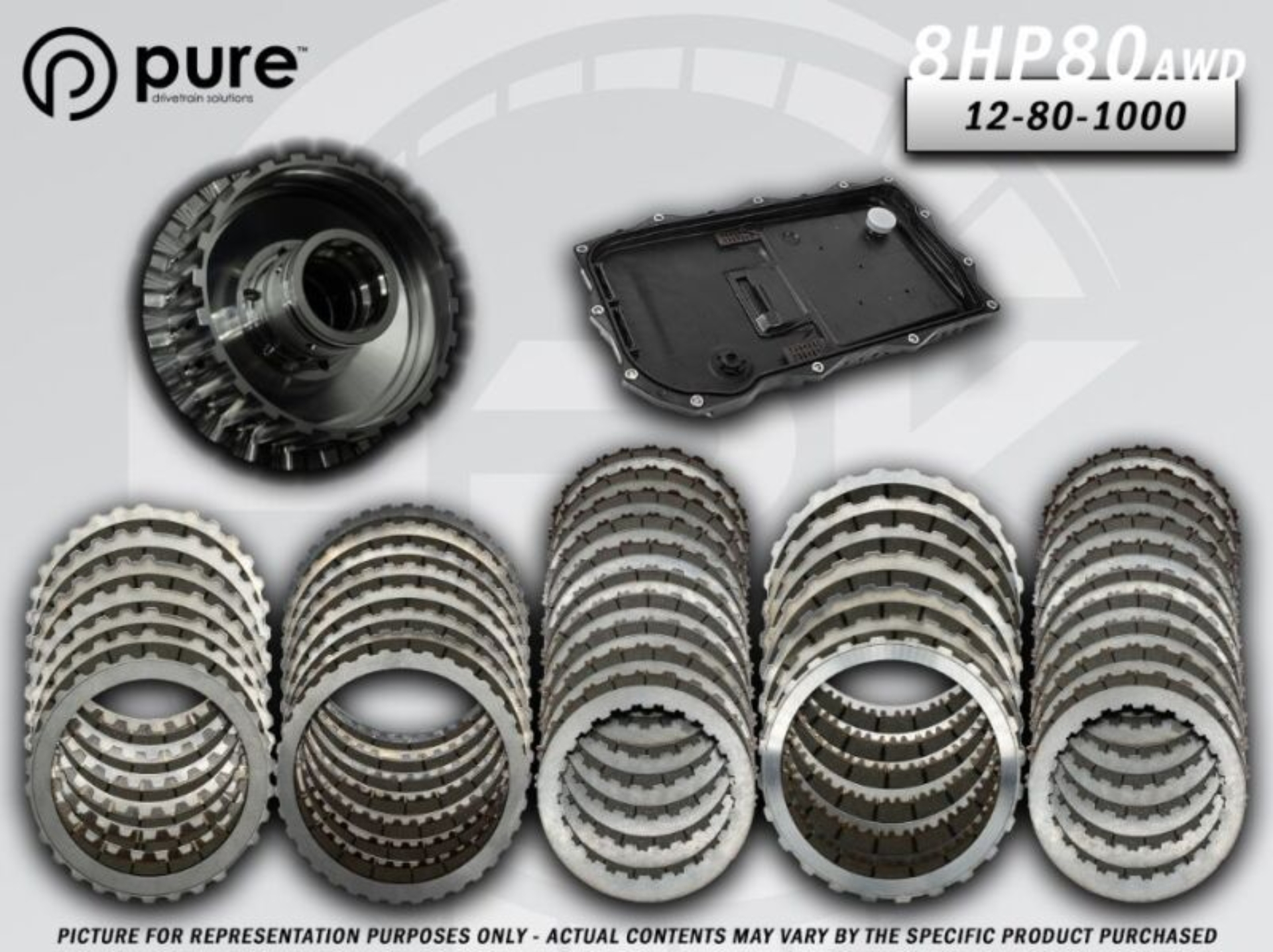 Picture of Pure Drivetrain 8HP80 High Performance Transmission Hard Parts Kit - AWD - Stage 1