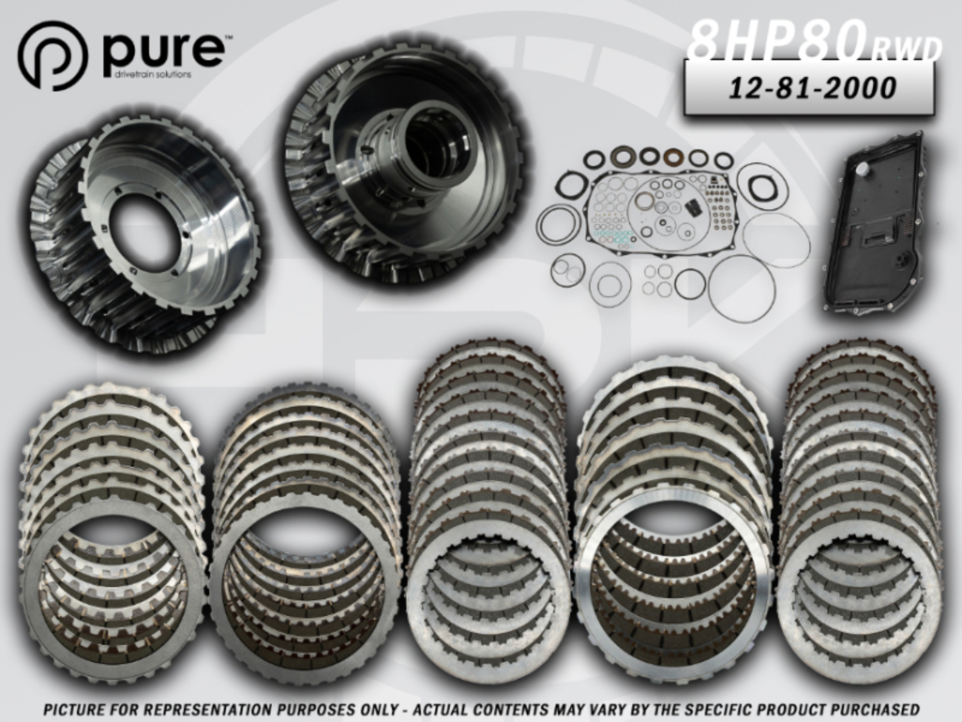 Picture of Pure Drivetrain 8HP80 High Performance Transmission Hard Parts Kit - RWD - Stage 2