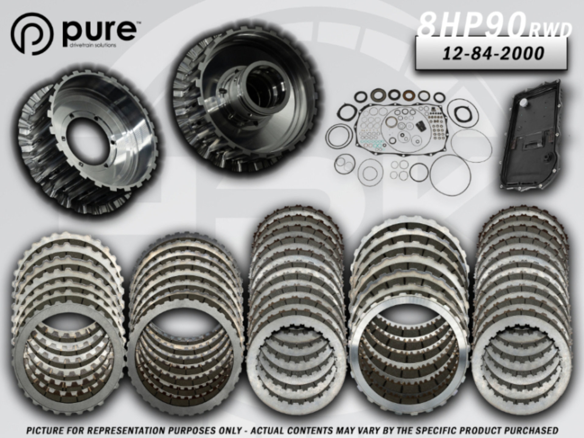 Picture of Pure Drivetrain 8HP90 High Performance Transmission Hard Parts Kit - RWD - Stage 2