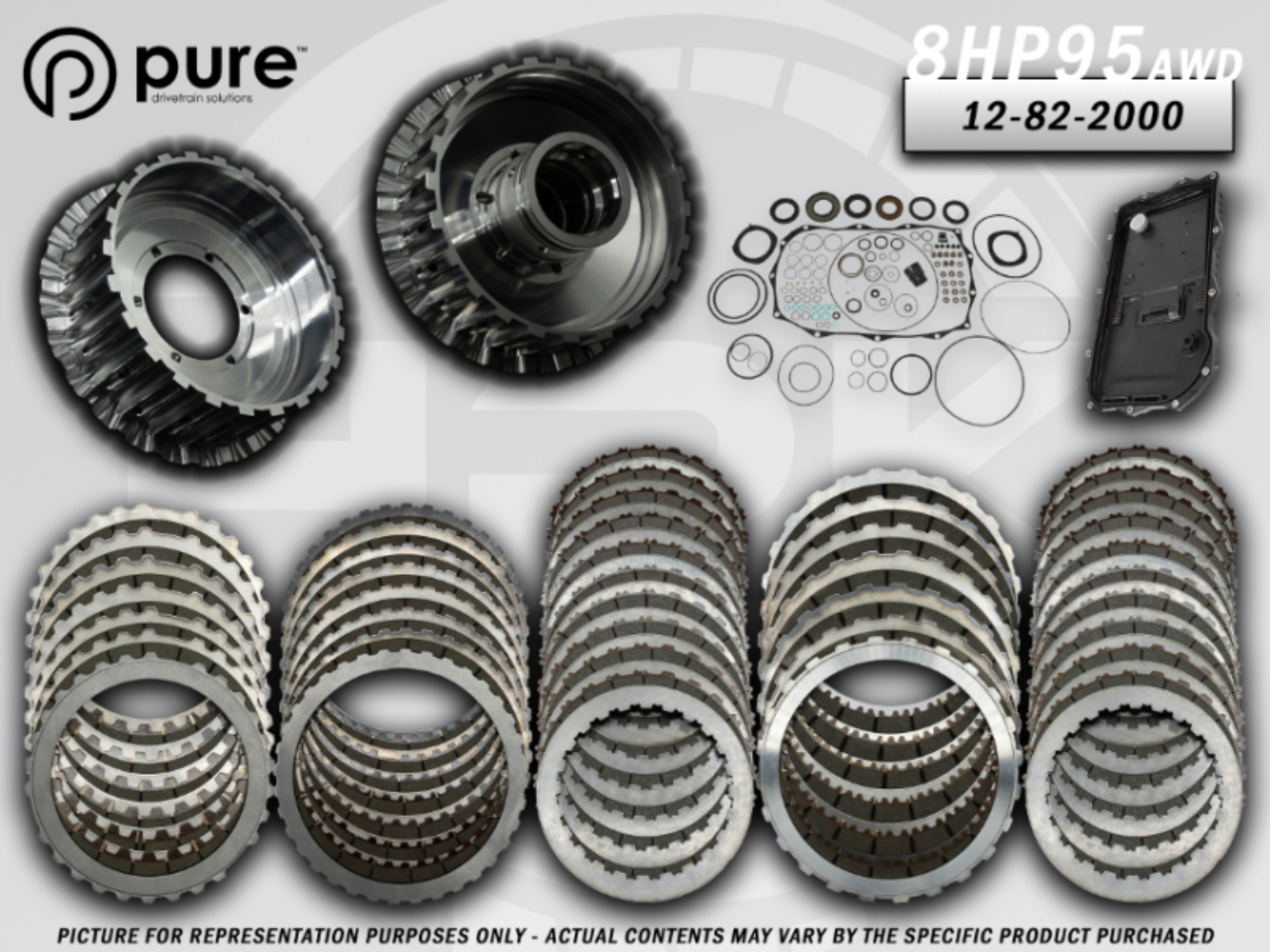 Picture of Pure Drivetrain 8HP95 High Performance Transmission Hard Parts Kit - AWD - Stage 2