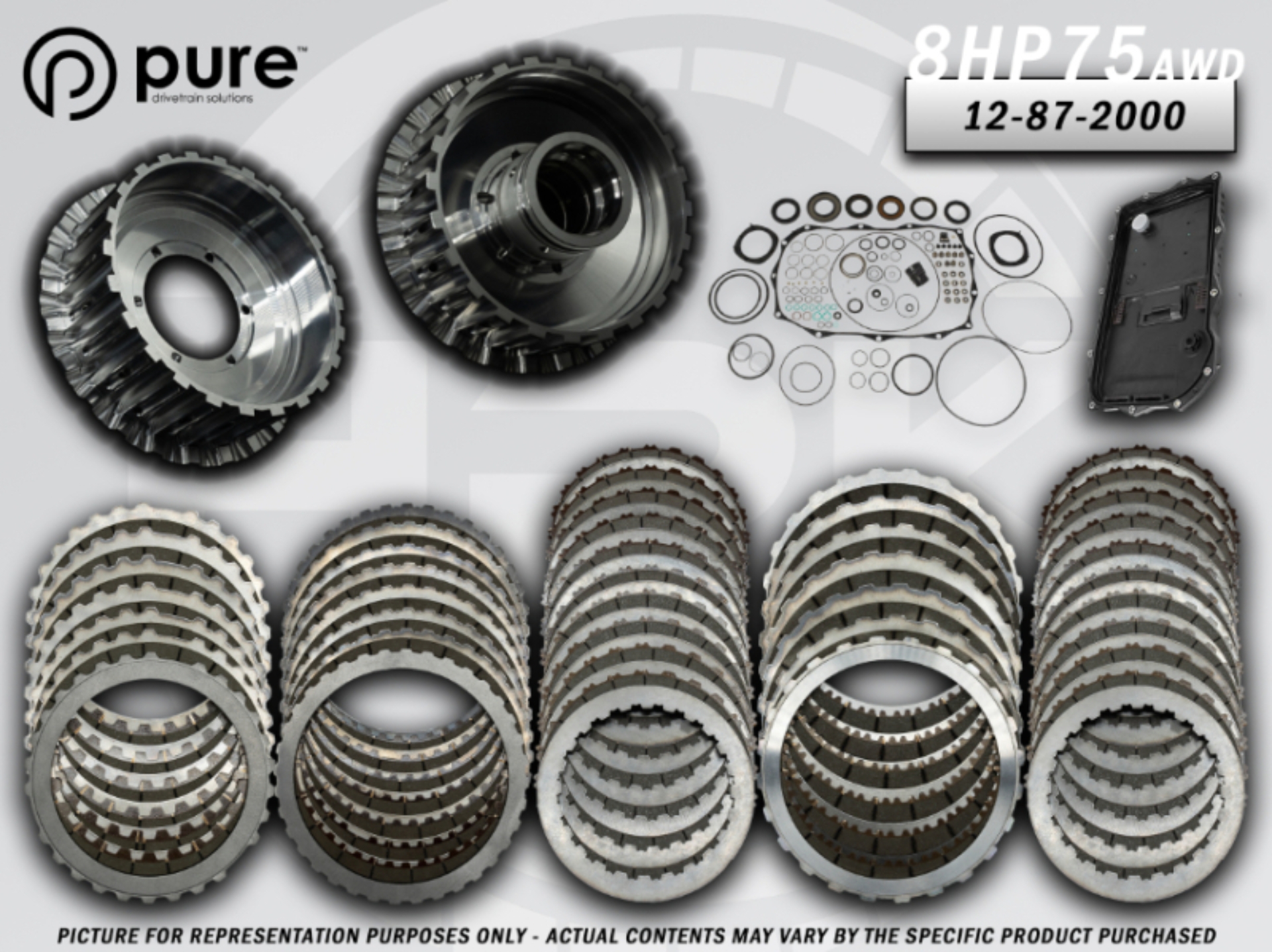 Picture of Pure Drivetrain 8HP75 High Performance Transmission Hard Parts Kit - AWD - Stage 2