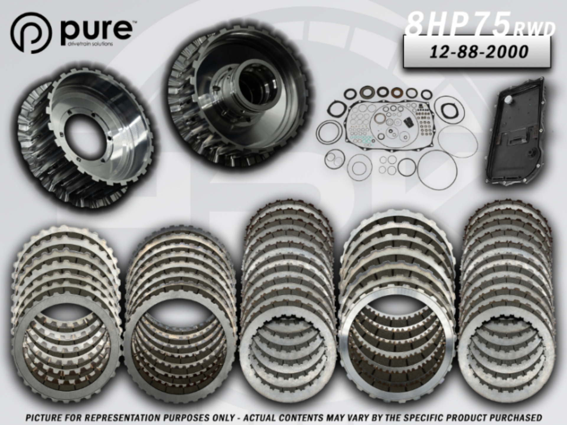 Picture of Pure Drivetrain 8HP75 High Performance Transmission Hard Parts Kit - RWD - Stage 2