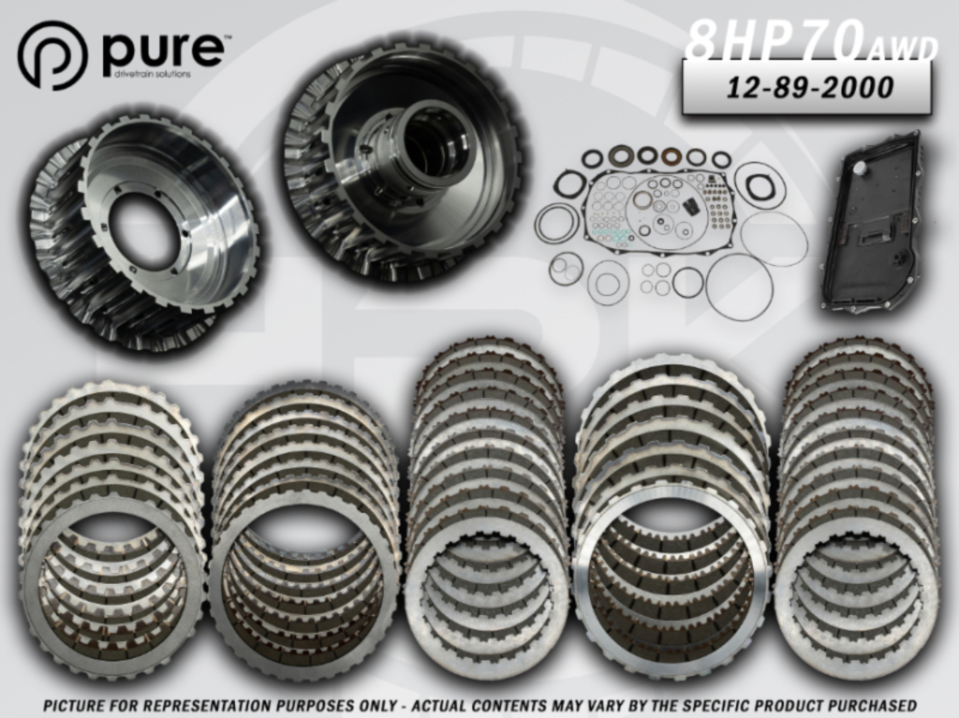 Picture of Pure Drivetrain 8HP70 High Performance Transmission Hard Parts Kit - AWD - Stage 2