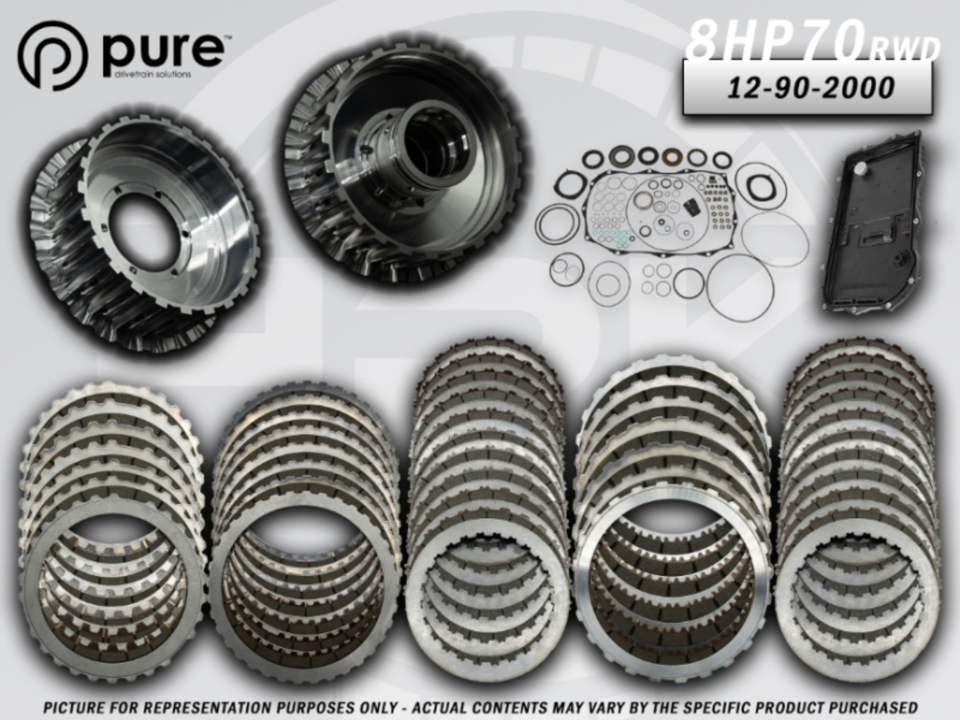 Picture of Pure Drivetrain 8HP70 High Performance Transmission Hard Parts Kit - RWD - Stage 2