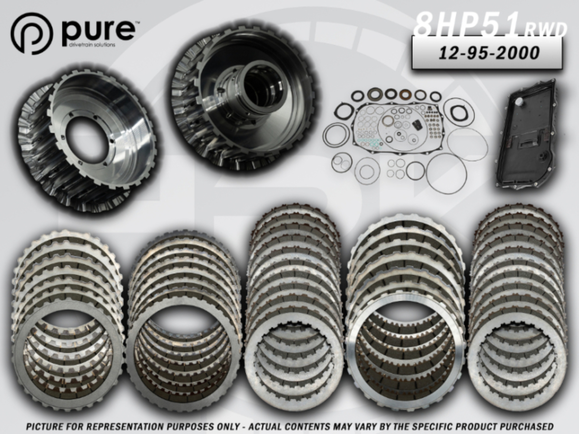 Picture of Pure Drivetrain 8HP51 High Performance Transmission Hard Parts Kit - RWD - Stage 2