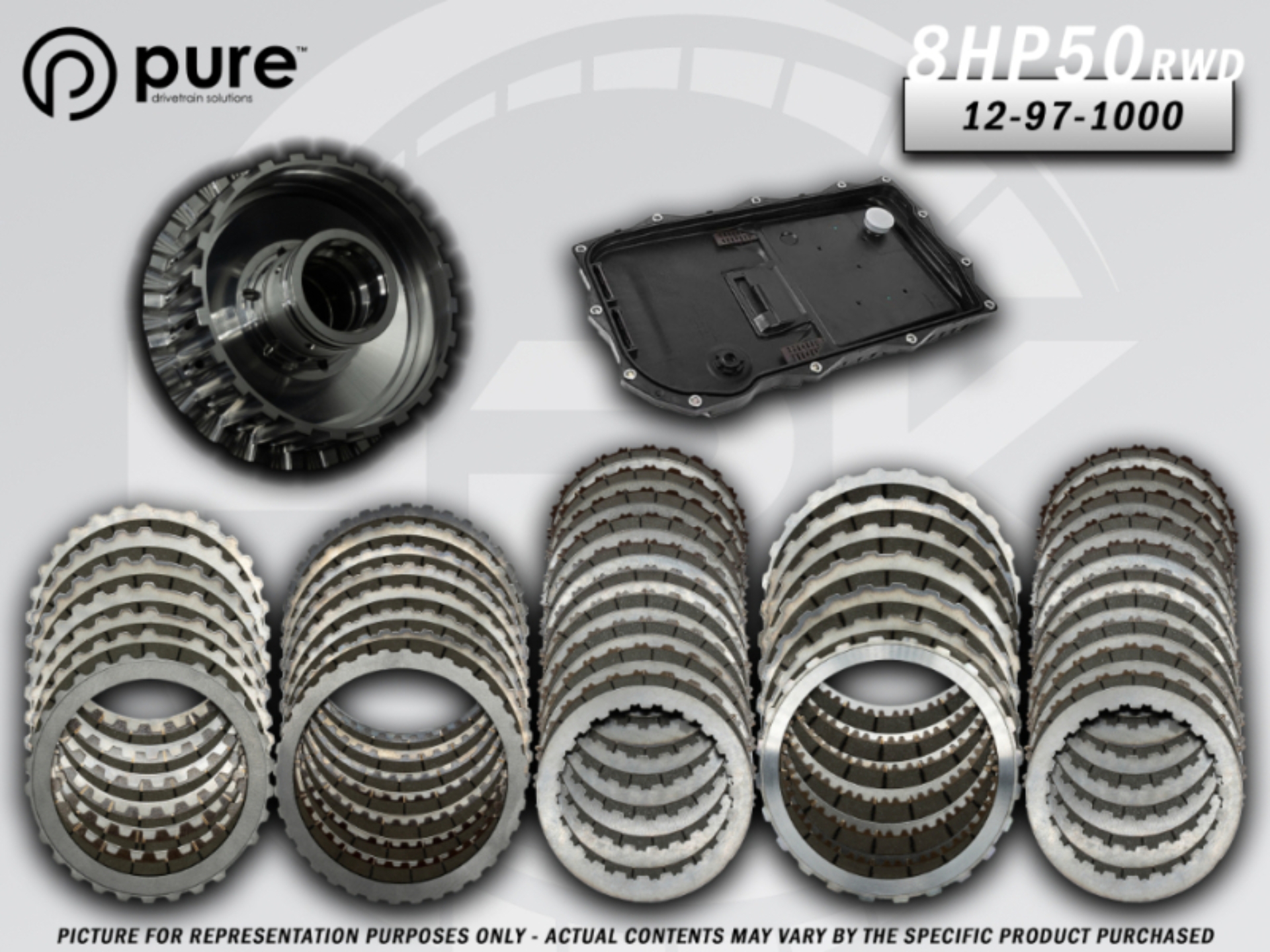 Picture of Pure Drivetrain 8HP50 High Performance Transmission Hard Parts Kit - RWD - Stage 1
