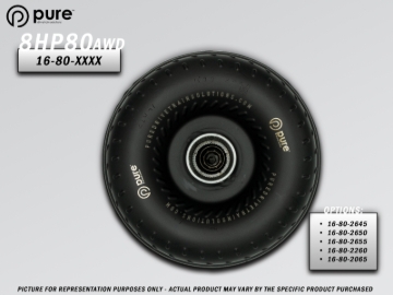 Picture of Pure Drivetrain 8HP80 High Performance Billet Race Torque Converter - 22/60 Stator - AWD