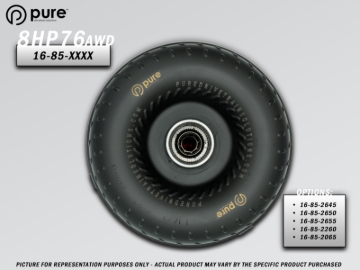 Picture of Pure Drivetrain 8HP76 High Performance Billet Race Torque Converter - 26/55 Stator - AWD