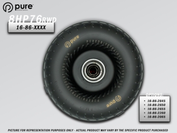 Picture of Pure Drivetrain 8HP76 High Performance Billet Race Torque Converter - 20/65 Stator - RWD