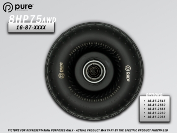 Picture of Pure Drivetrain 8HP75 High Performance Billet Race Torque Converter - 26/55 Stator - AWD