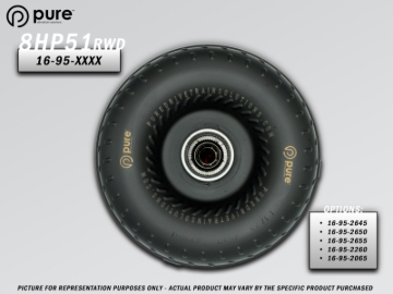 Picture of Pure Drivetrain 8HP51 High Performance Billet Race Torque Converter - 22/60 Stator - RWD