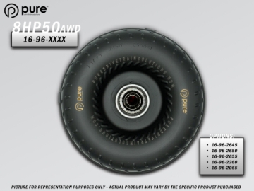 Picture of Pure Drivetrain 8HP50 High Performance Billet Race Torque Converter - 26/55 Stator - AWD