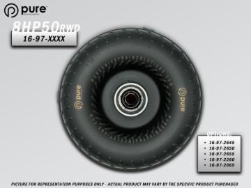 Picture of Pure Drivetrain 8HP50 High Performance Billet Race Torque Converter - 26/45 Stator - RWD