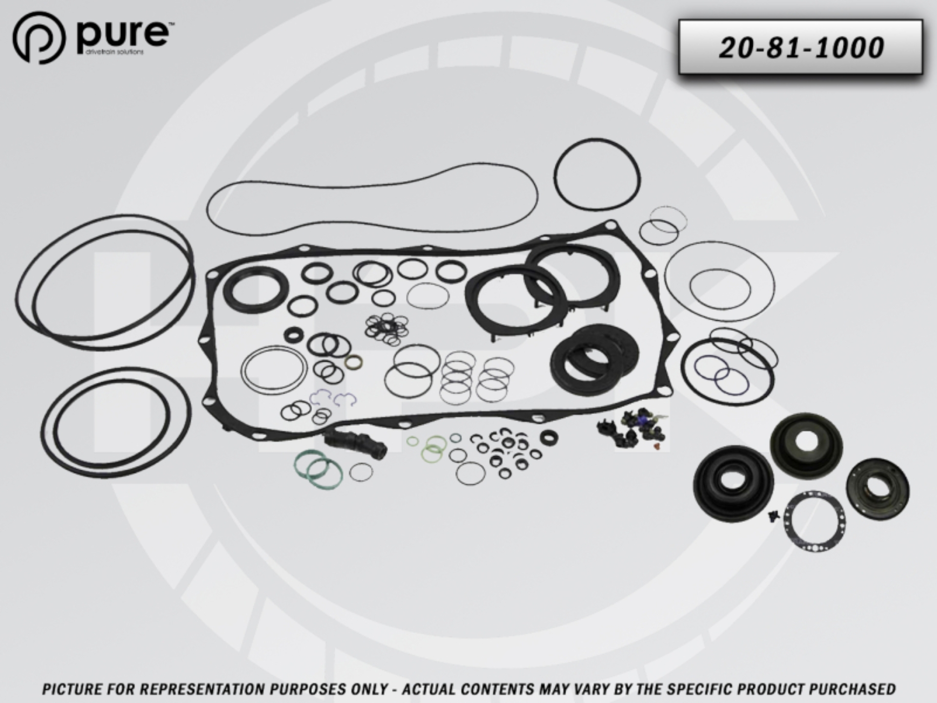 Picture of Pure Drivetrain 8HP80 High Performance Transmission Master Seal Kit - RWD