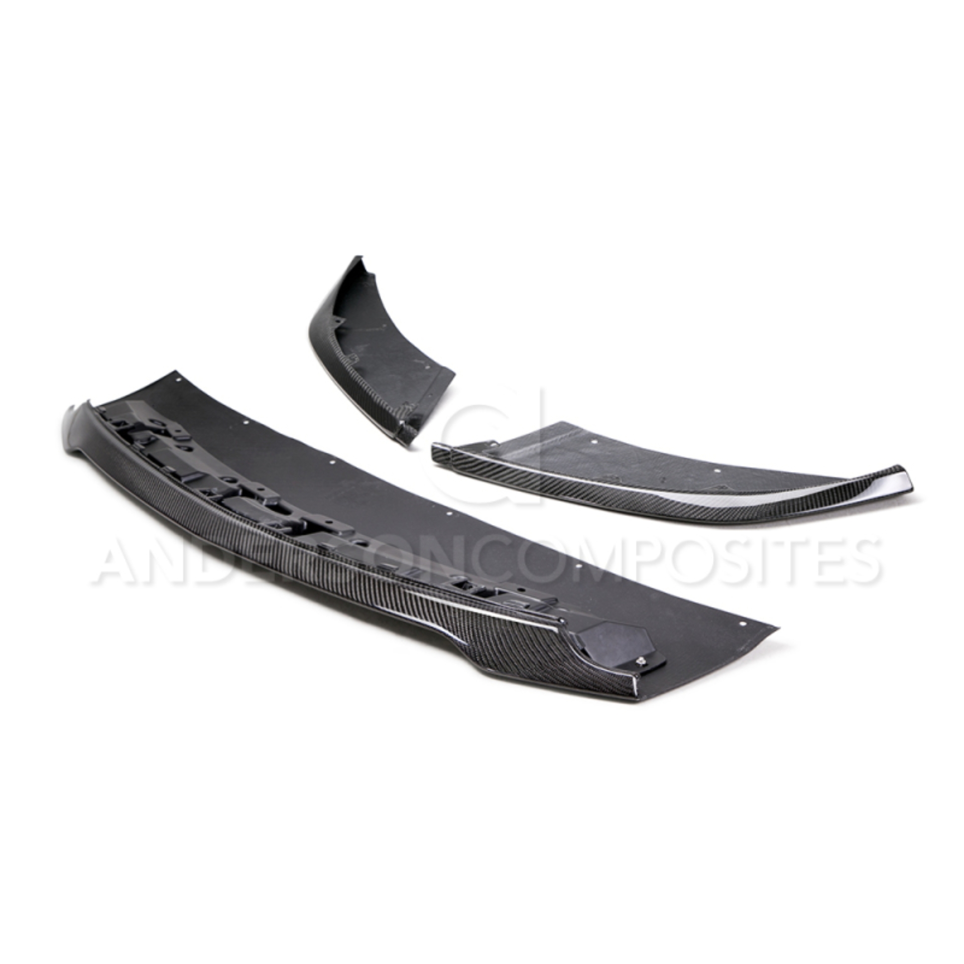 Picture of Anderson Composites 2015-2017 Ford Mustang Shelby GT350 Carbon Fiber Front Splitter (3 PC)