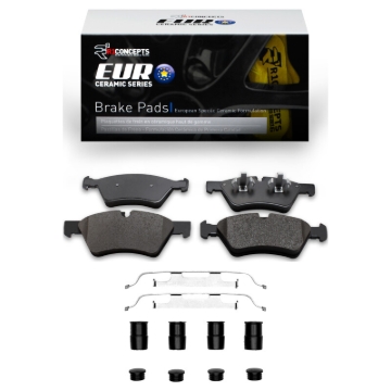 Picture of R1 05-12 Mercedes-Benz E350 Front Euro Ceramic Brake Pads & Hardware Kit