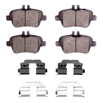 Picture of R1 14-19 Mercedes-Benz CLA250 Rear Euro Ceramic Brake Pads & Hardware Kit