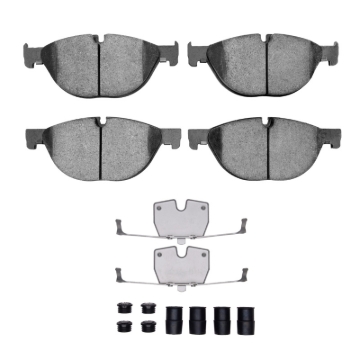 Picture of R1 09-18 BMW 740LD xDrive Front Euro Ceramic Brake Pads & Hardware Kit