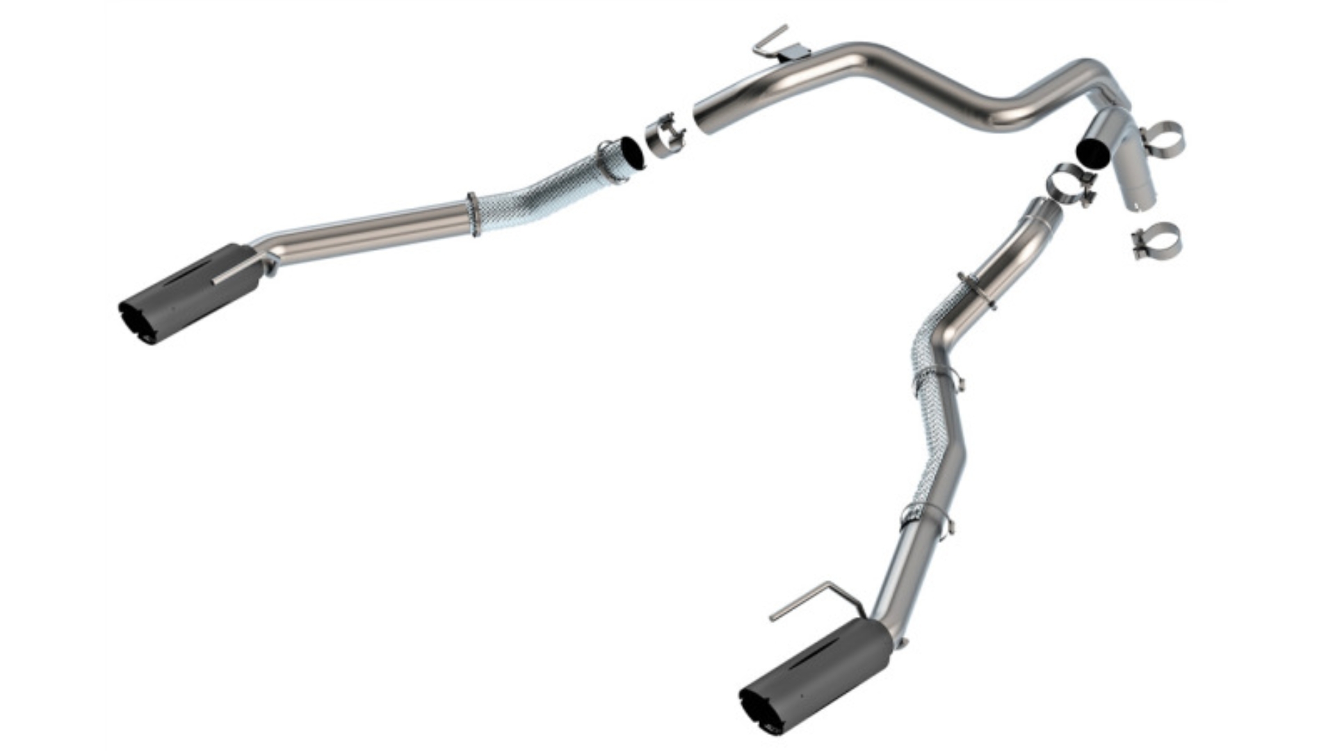 Picture of Borla 24-25 Ford Ranger Raptor 2.75in Tail Pipe Kit 4in Tip - Ceramic Black