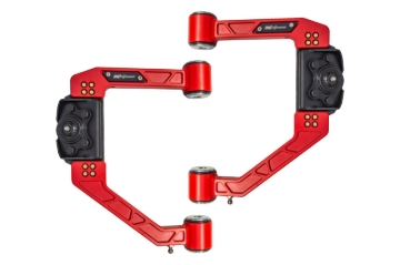 Picture of UMI Performance 15-25 Ford F-150 Adjustable Upper A-Arm Kit - Red