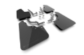 Picture of Rally Armor 2026 Honda Passport Black UR Mudflap - Metallic Black Logo