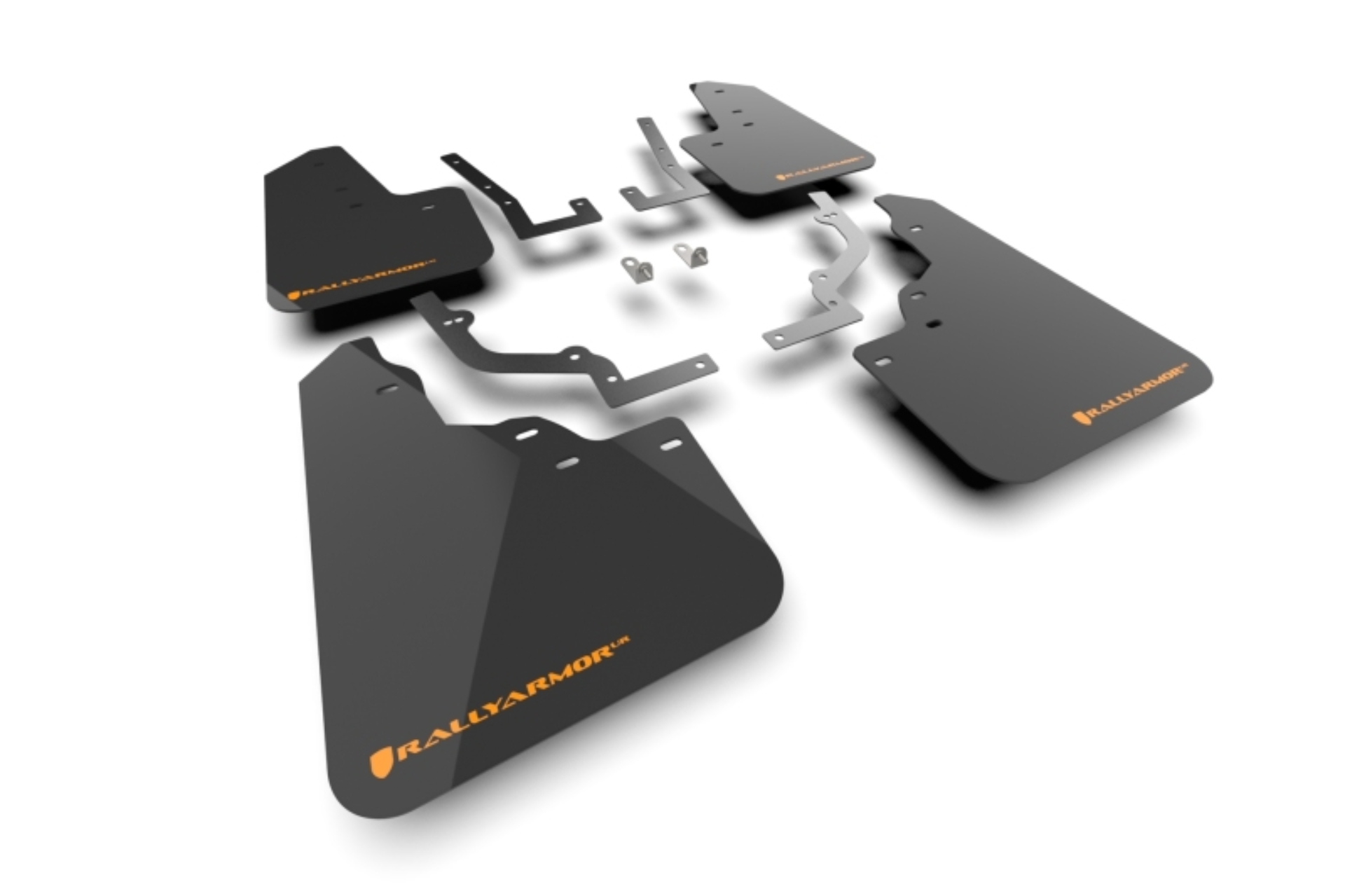 Picture of Rally Armor 2026 Honda Passport Black UR Mudflap - Orange Logo