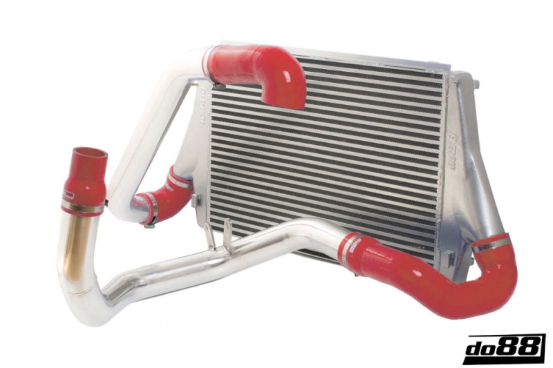 Picture of do88 03-11 SAAB 9-3 1.8T/2.0T (B207) BigPack Intercooler Kit w/Red Hoses