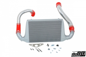 Picture of do88 81-86 SAAB 900 Turbo BigPack Front Mount Intercooler Kit w/Red Hoses