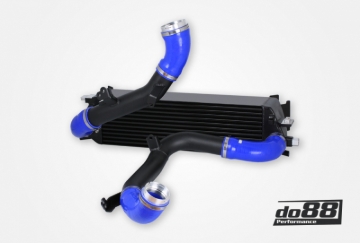 Picture of do88 Volvo S60/V60/XC60/V90/S90/XC90 (SPA) Diesel BigPack Intercooler Kit w/Blue Hoses