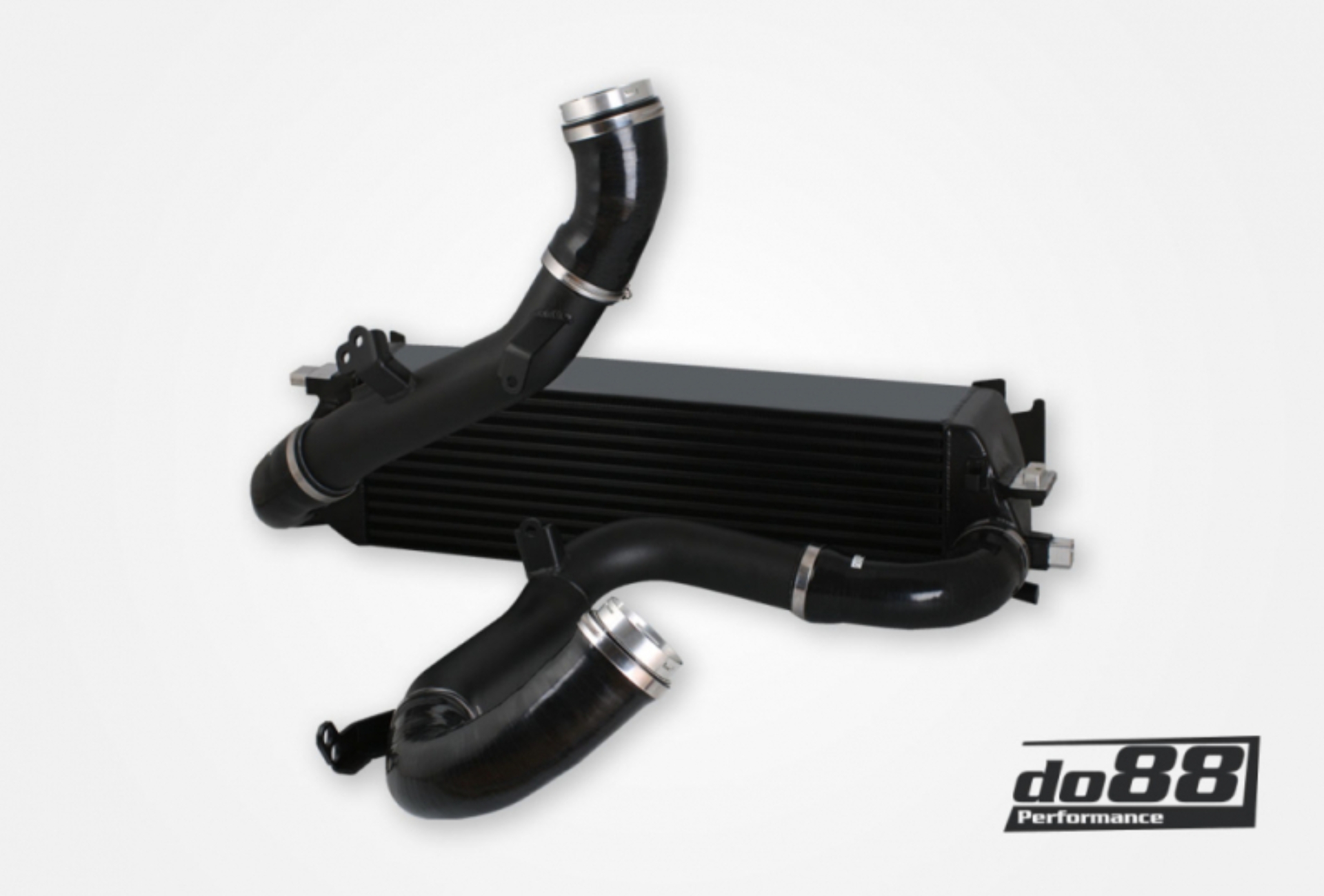 Picture of do88 Volvo S60/V60/XC60/V90/S90/XC90 (SPA) Petrol BigPack Intercooler Kit w/Black Hoses