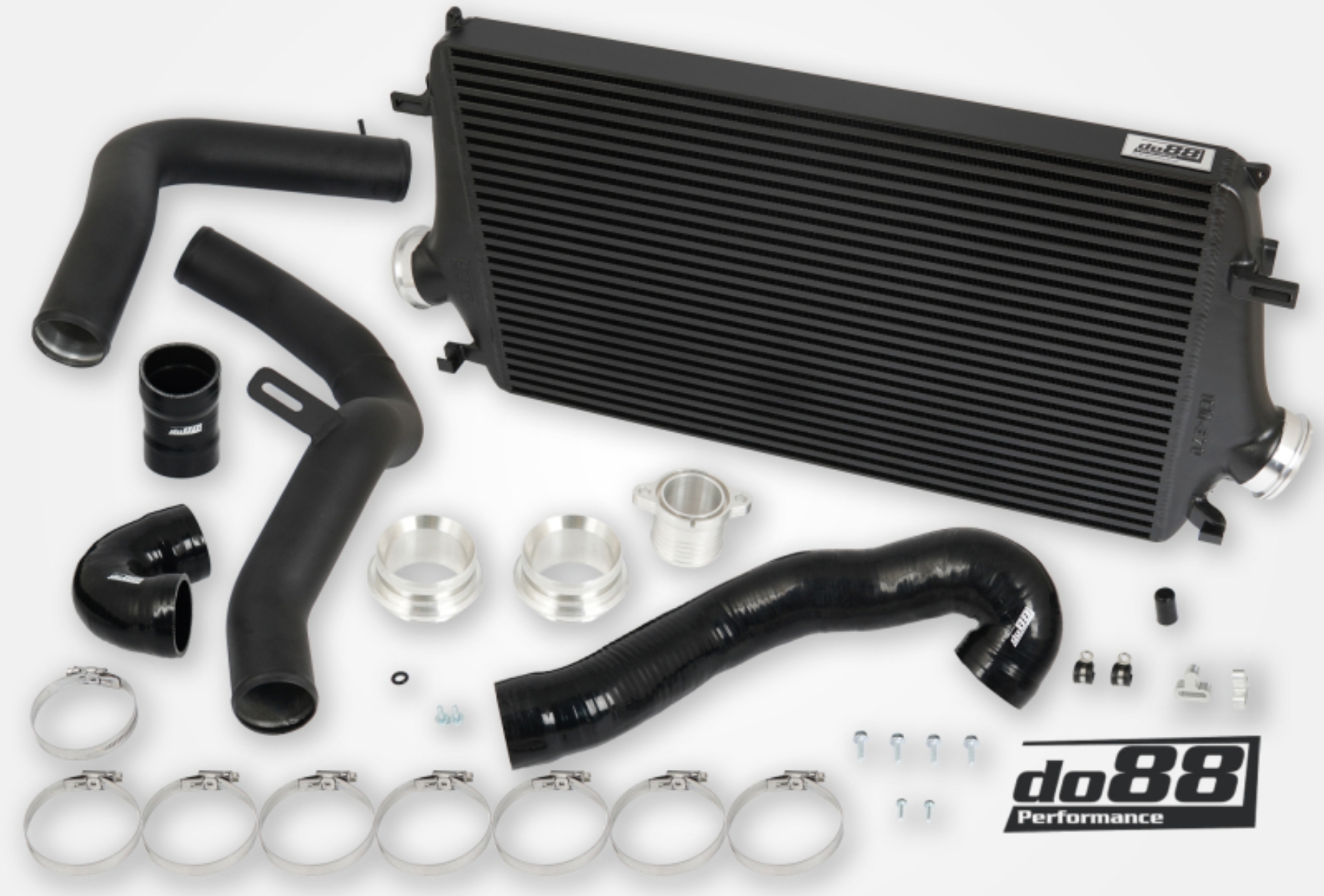 Picture of do88 10-11 SAAB NG 9-5 2.0T/Turbo4/Turbo4 BioPower BigPack Intercooler Kit w/Black Hoses