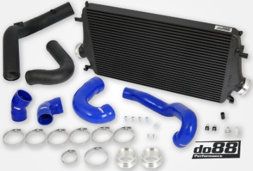 Picture of do88 10-11 SAAB NG 9-5 2.8T/Turbo6 BigPack Intercooler Kit w/Blue Hoses