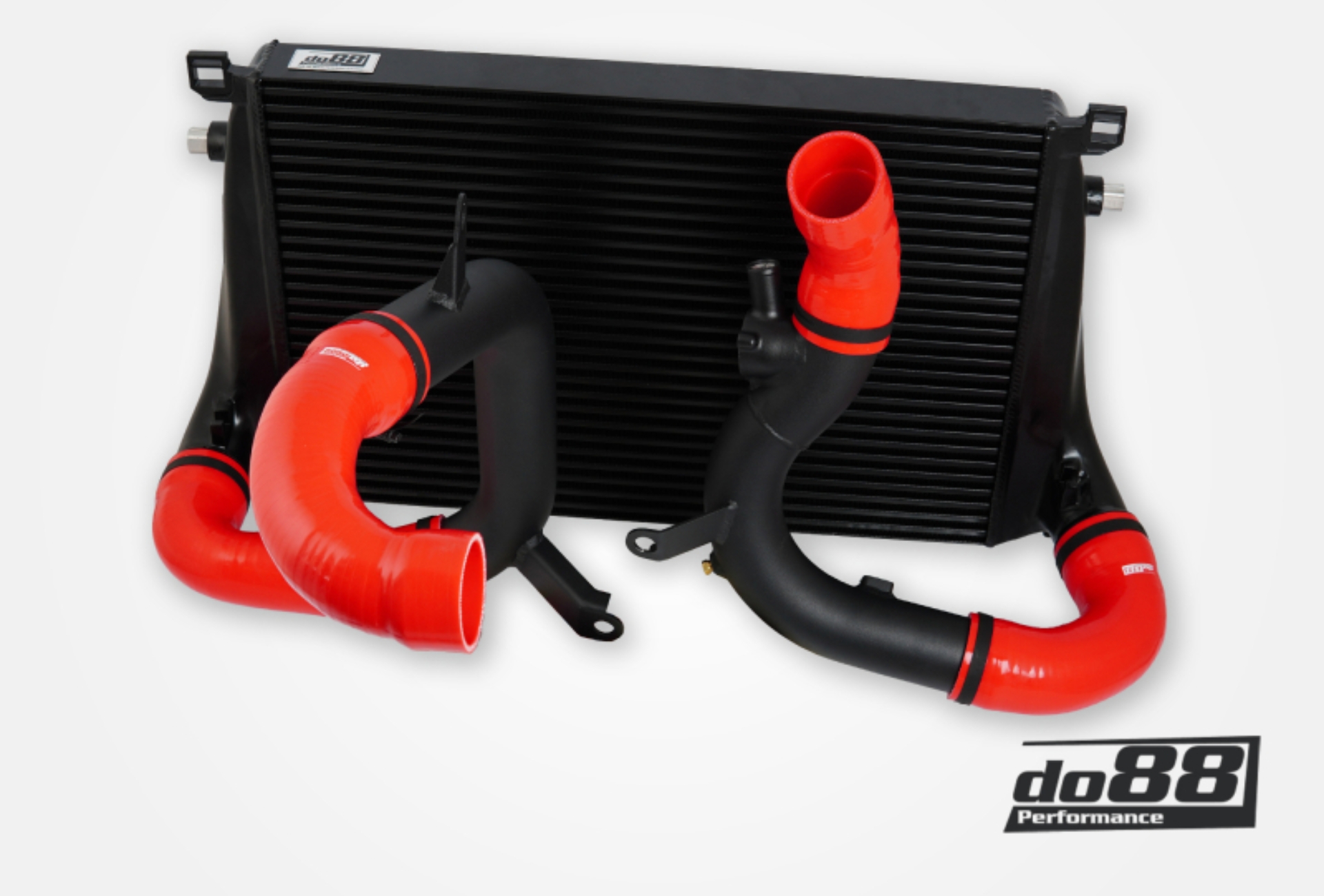 Picture of do88 VAG 2.0T EA888 Gen4 (300+hp) BigPack Intercooler Kit w/Red Hoses
