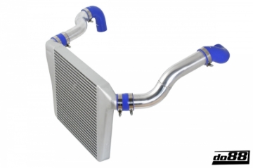 Picture of do88 81-98 Volvo 740/940 Turbo (76mm Throttle) BigPack Intercooler Kit w/Red Hoses
