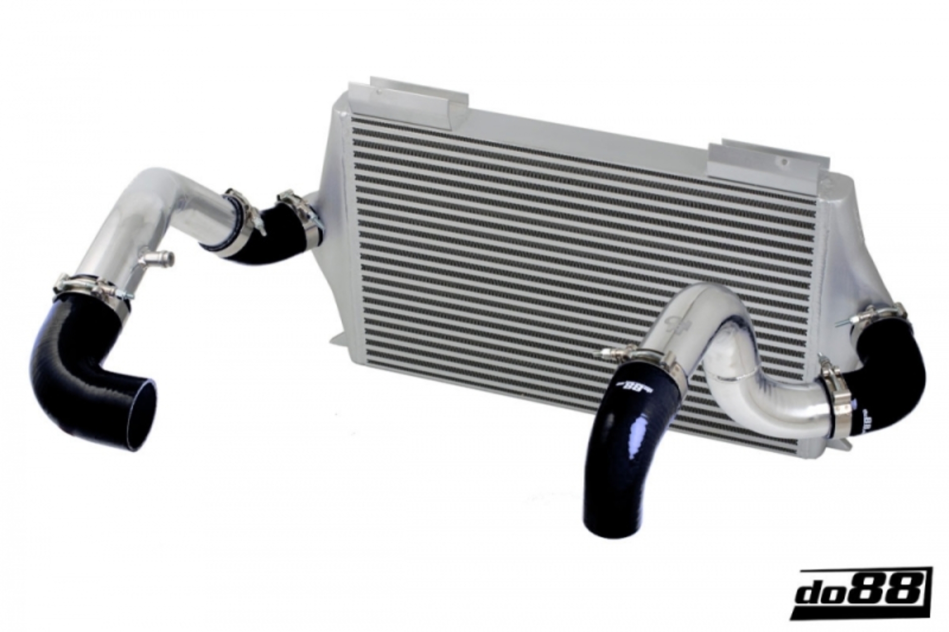 Picture of do88 92-98 Volvo 740/940 Turbo (76mm Throttle) BigPack Intercooler Kit w/Black Hoses