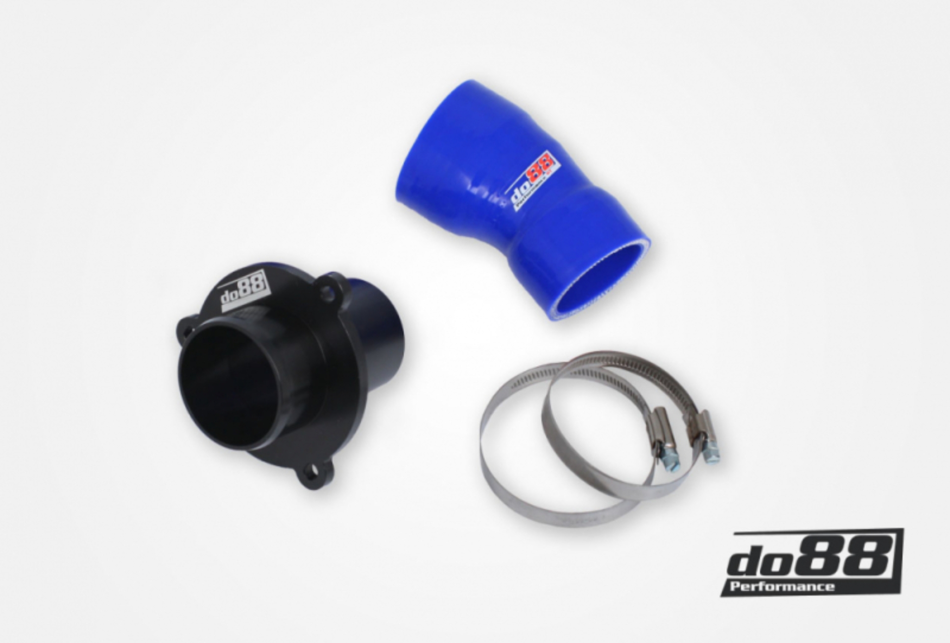 Picture of do88 VAG 1.8/2.0 TSI (MQB) Turbo Muffler Delete OEM Pressure Pipes Blue Hose