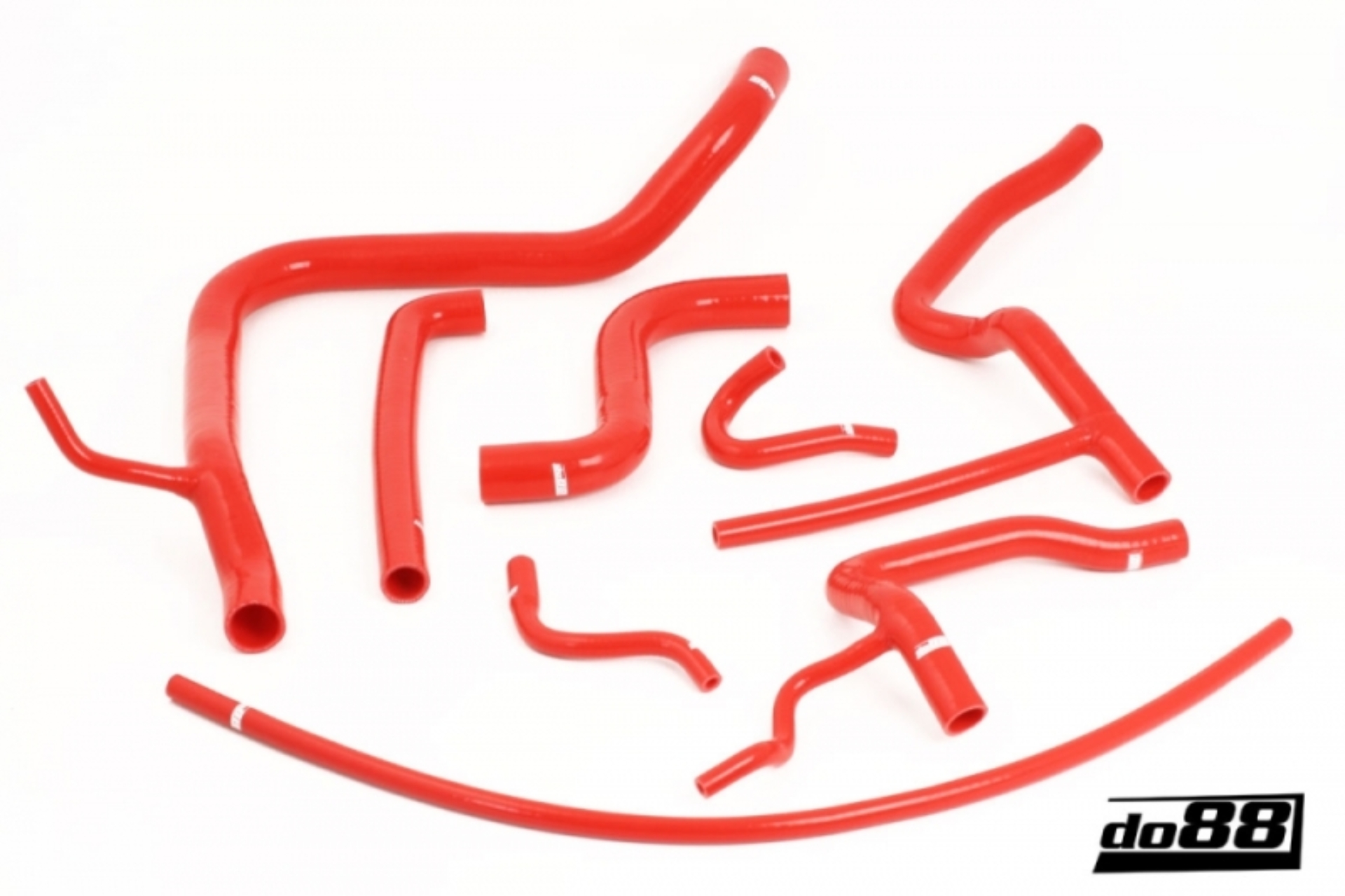 Picture of do88 SAAB 900 Turbo T8 81-89 Coolant Hoses Red