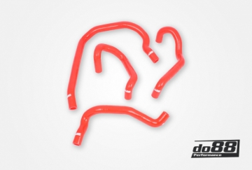 Picture of do88 Audi/Seat/Volkswagen 2.0T (MQB) Remote Radiator Coolant Hoses (Left) - Red