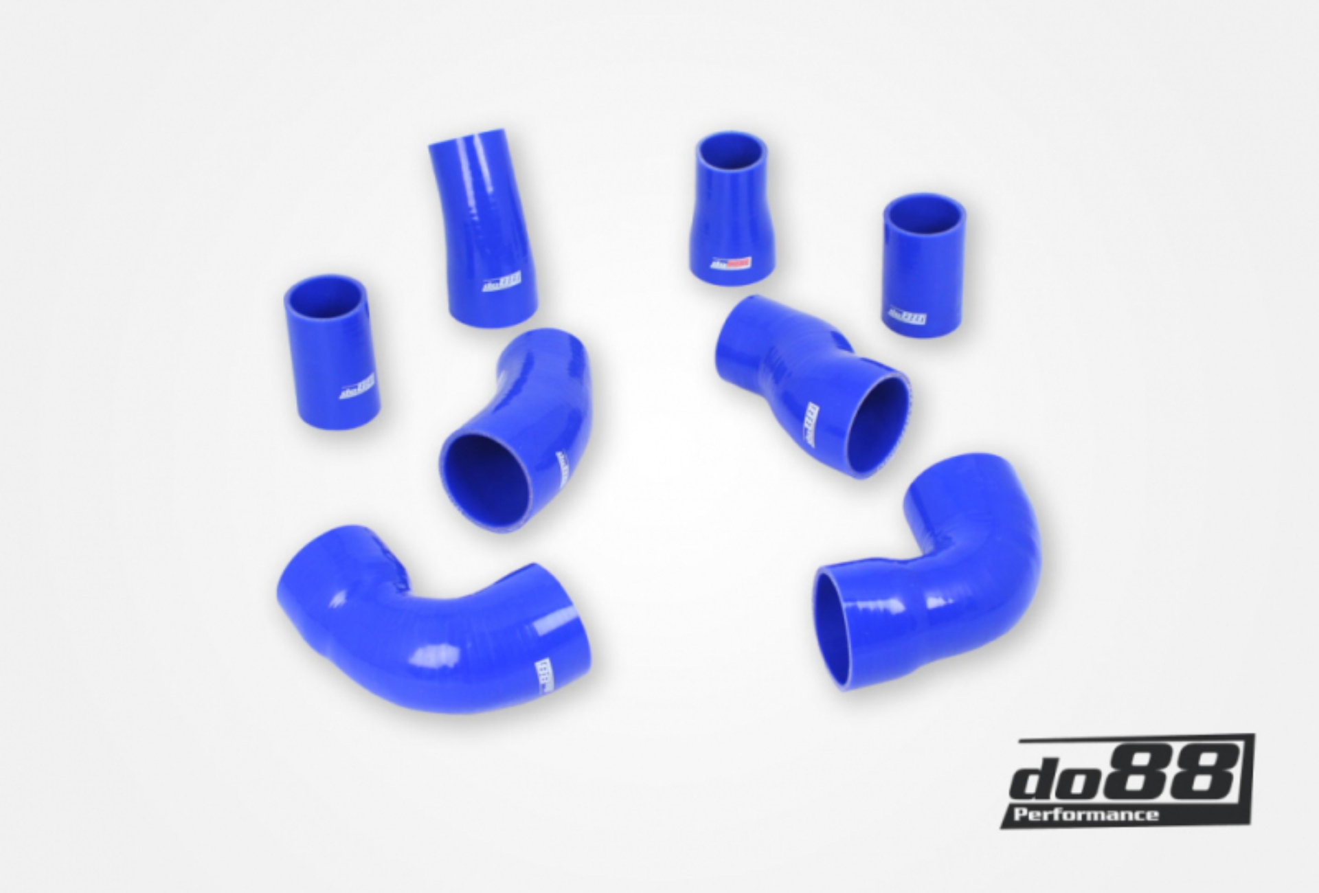 Picture of do88 02-04 Audi RS6 4.2L BiTurbo (C5) Pressure Hoses - Blue