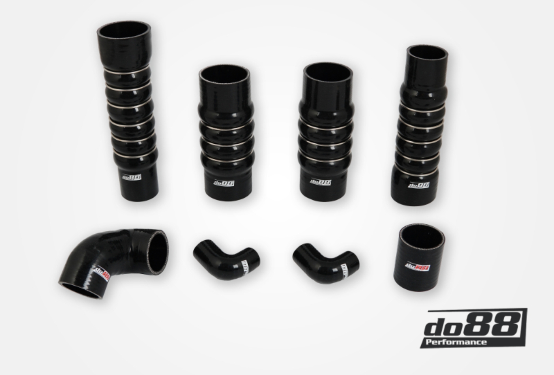 Picture of do88 00-02 Audi RS4 Quattro 2.7L BiTurbo (B5) Pressure Hoses - Black