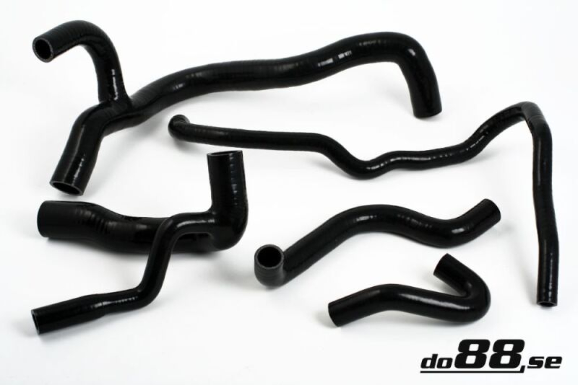 Picture of do88 89-92 Audi Ur-Quattro 2.2T 20V Radiator Hoses - Black