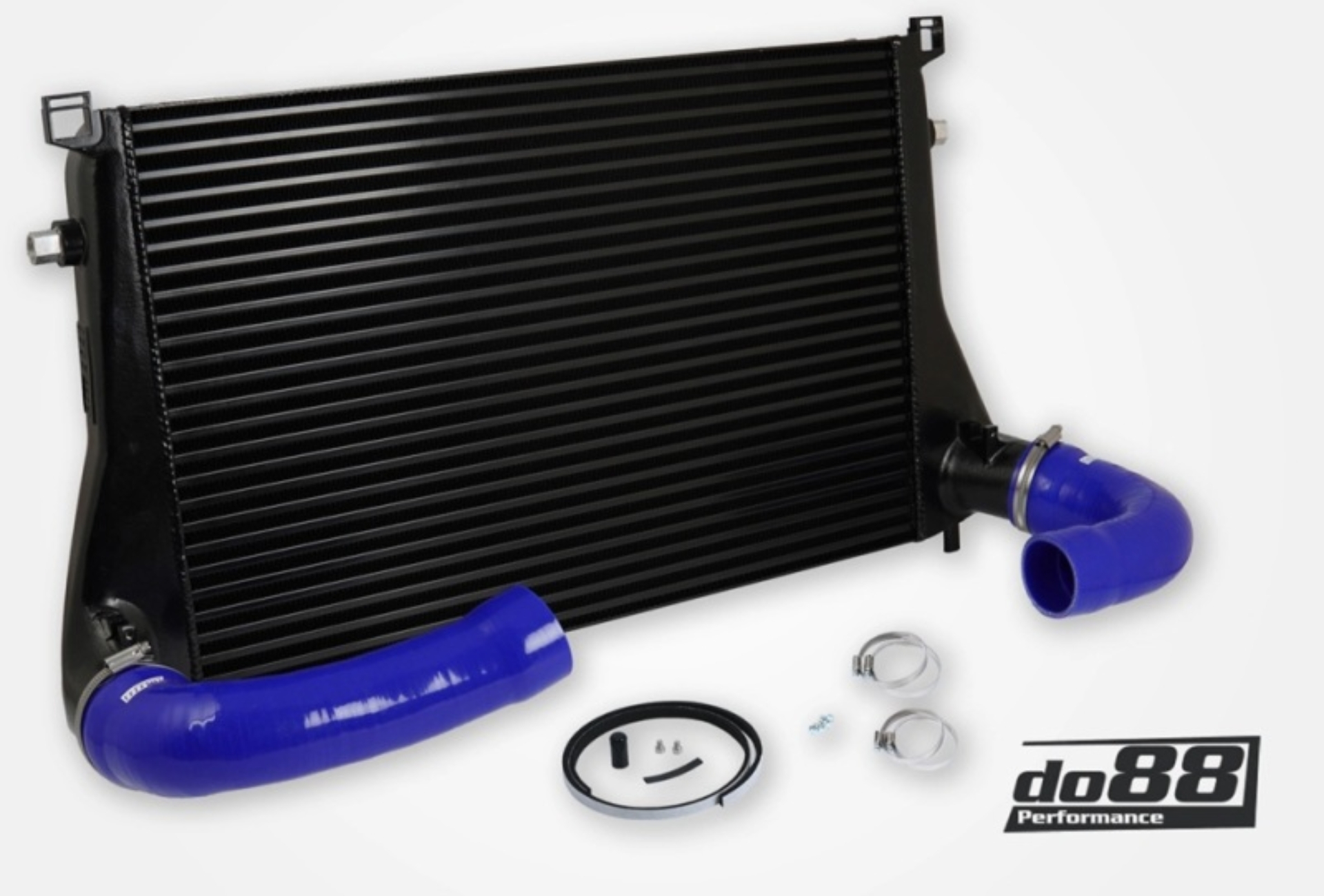 Picture of do88 Audi/Seat/Skoda/Volkswagen 1.8T/2.0T (MQB) Intercooler w/Blue Hoses
