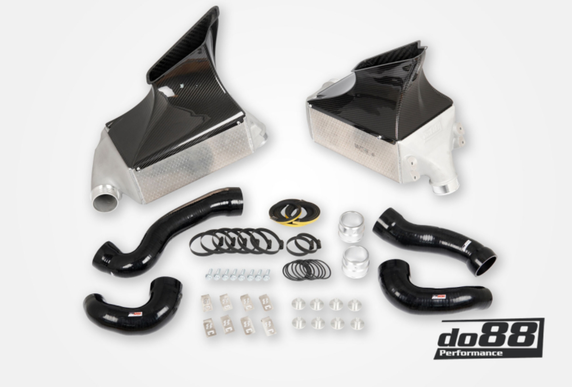 Picture of do88 01-05 Porsche 911 Turbo/Turbo S/X50/GT2 (996) MERA Intercooler Kit for OEM Y-Pipe
